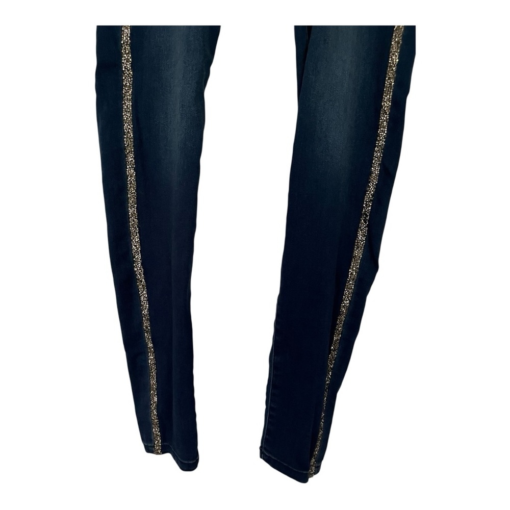 NWT Jennifer Lopez midrise jegging with sparkly leg embellishment style Olivia - Picture 6 of 13